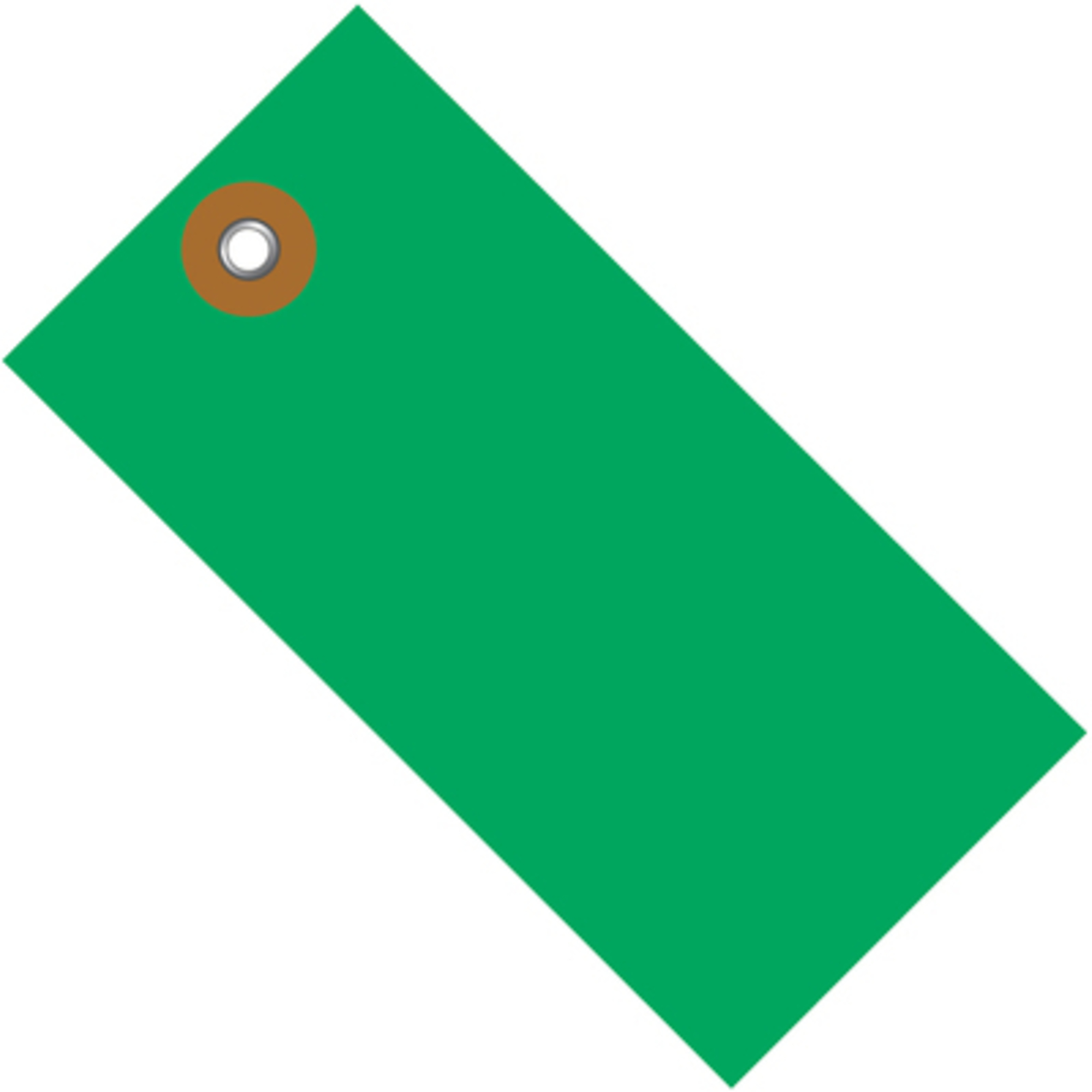 2 3/4 x 1 3/8in. Green Tyvek Shipping Tag 100/CS, Model# G14011C